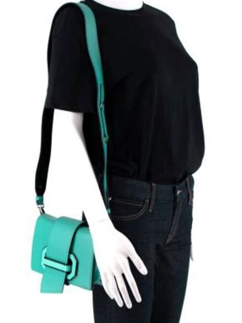 Turquoise Plex Ribbon Shoulder Bag For Sale at 1stDibs